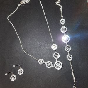 Necklace, earrings, bracelet set